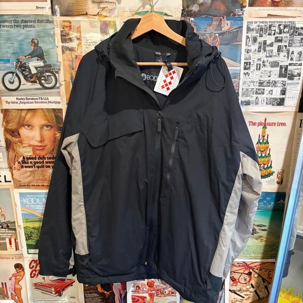 Body-glove Men's Black and Navy Jacket